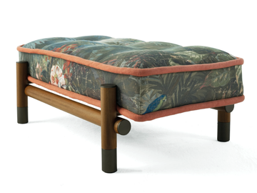 WOODSTOCK - Fabric garden pouf with removable cover by ETRO Home Interiors - view 3